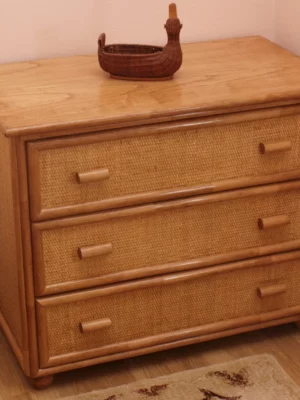 commode 3 tiroirs larg 1m
