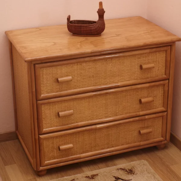 commode en tissage fin larg 80 cm